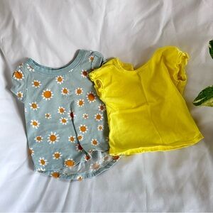 Baby girl short sleeve tops (2pcs) - 18m